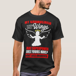 Infant Loss Grandchild Wing Pregnancy Baby Miscarr T-Shirt