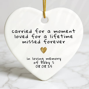 Infant Loss Miscarriage Sympathy Memorial Ceramic Ornament