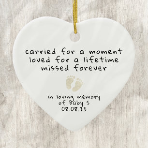 Infant Loss Miscarriage Sympathy Memorial Ceramic Ornament