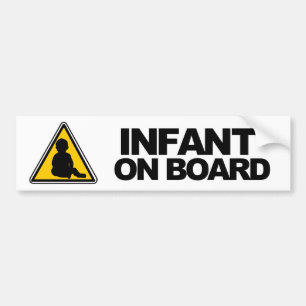 Infant on Board Bumper Sticker