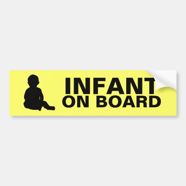 Infant on Board Bumper Sticker (Front)