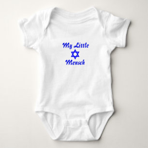 Infant one-piece snap bottom Jewish baby Mensch Bodysuit