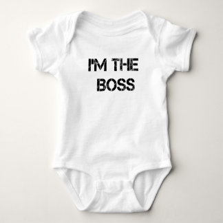 Infant Onsie - "I'm The Boss" Print Baby Bodysuit