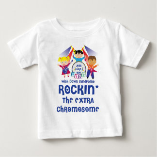 Infant ROCKIN' The Extra Chromosome (Long Sleeve) Baby T-Shirt