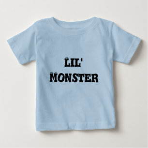 Infant T-Shirt, Light Blue, Lil' Monster Baby T-Shirt
