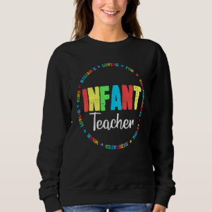 Infant Teacher Squad Back To School Teachers Crew Sweatshirt
