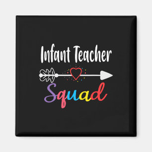 Infant Teacher Squad Fun Back To School Teacher su Magnet