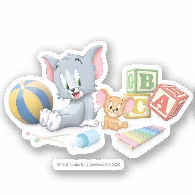 Infant Tom and Jerry Playing With Toys (Front)