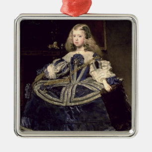 Infanta Margarita  in Blue, 1659 Metal Ornament