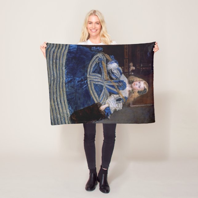 Infanta Margarita Teresa Blue Dress, Velazquez Fleece Blanket (In Situ)
