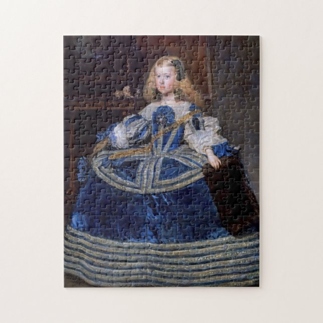 Infanta Margarita Teresa Blue Dress, Velazquez Jigsaw Puzzle (Vertical)