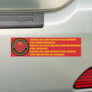 INFANTERÍA DE MARINA BUMPER STICKER