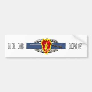 INFANTRY 11B 25TH ID BUMPER STICKER