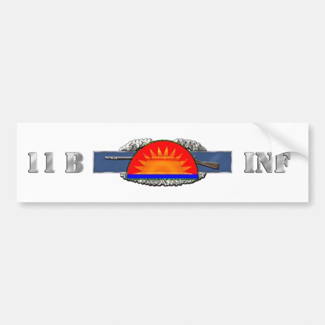 INFANTRY 11B 41st Infantry Brigade Combat Team Bumper Sticker (Front)