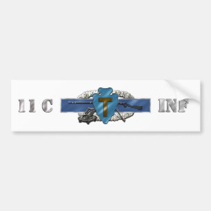 INFANTRY 11C 36th Infantry Division Bumper Sticker