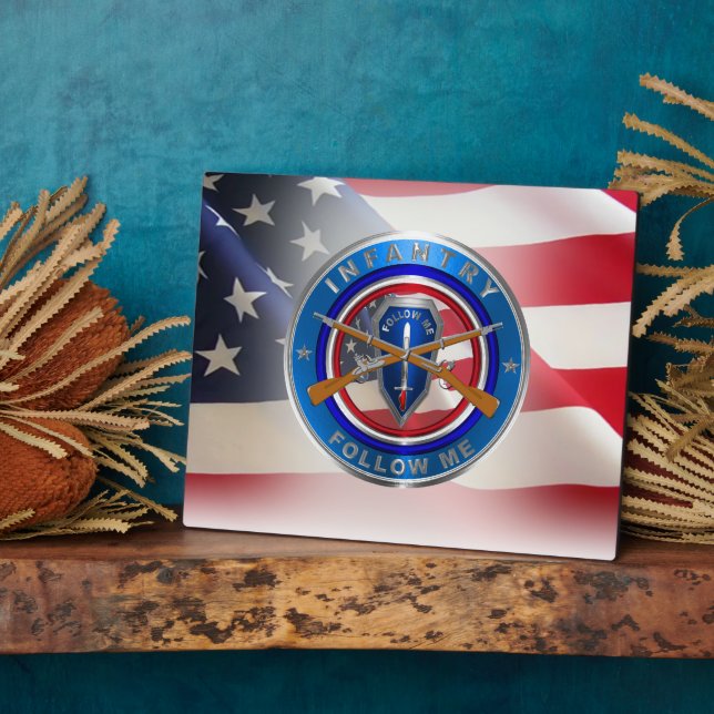 Infantry Army Veteran   Plaque (Side)