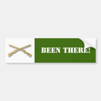 infantry, BEEN THERE! Bumper Sticker