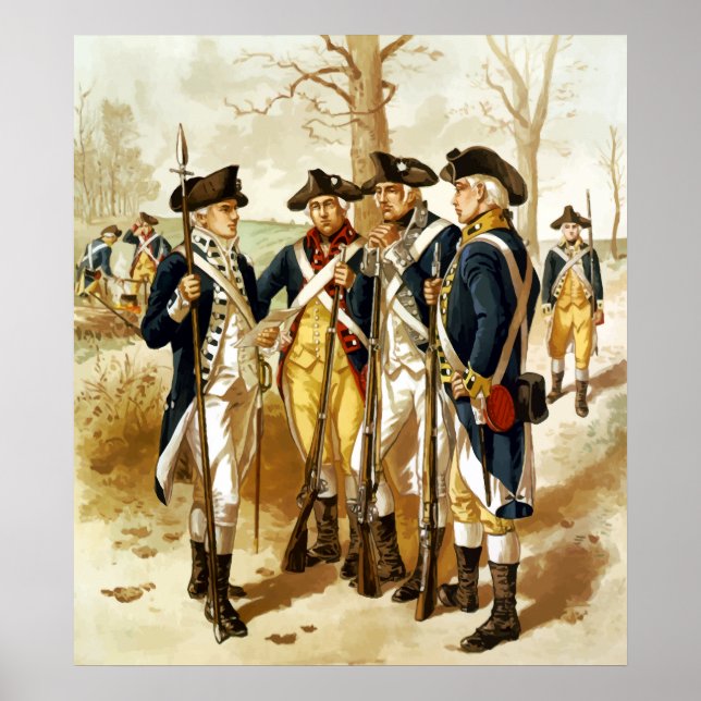 Infantry Of The Revolutionary War Poster (Front)