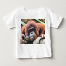 INFANTS  ORANGATANG  PRIMATE  T-SHIRT