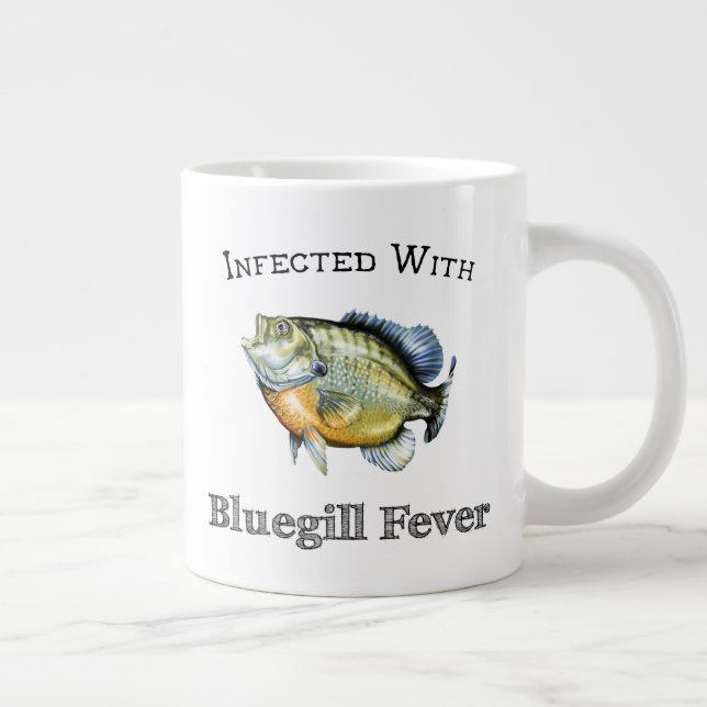 Infected With Bluegill Fever Large Coffee Mug (Right)