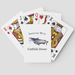 Infected With Catfish Fever Playing Cards