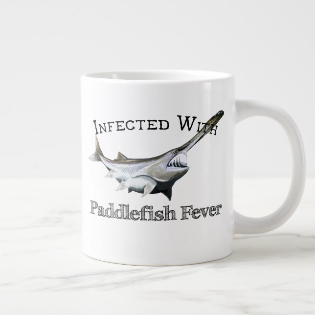 Infected With Paddlefish Fever Large Coffee Mug (Right)