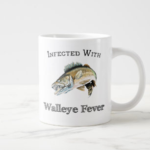 Infected With Walleye Fever Large Coffee Mug