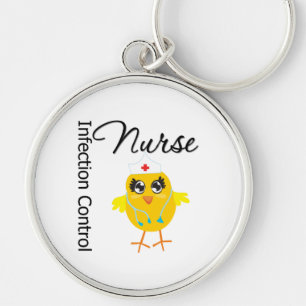 Infection Control Nurse Chick v1 Key Ring
