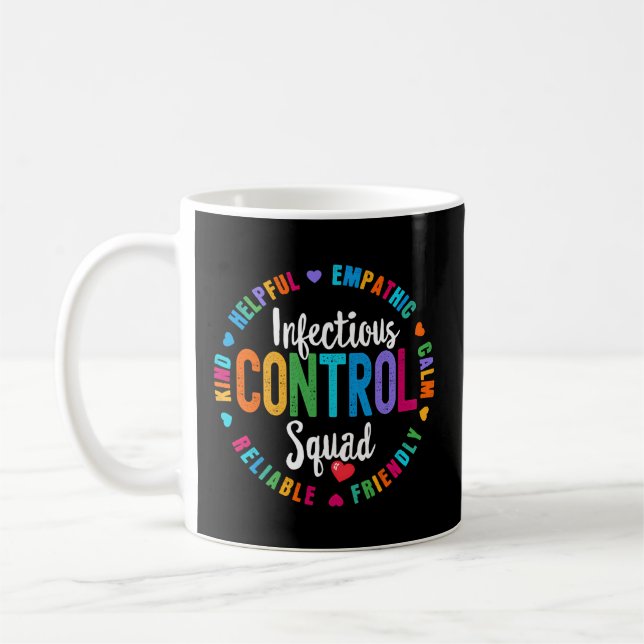 Infectious Control Squad Nurse Team Registered Nur Coffee Mug (Left)