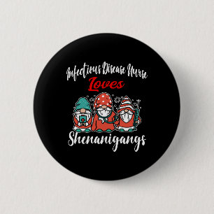 Infectious Disease Nurse St. Patrick's Day 6 Cm Round Badge