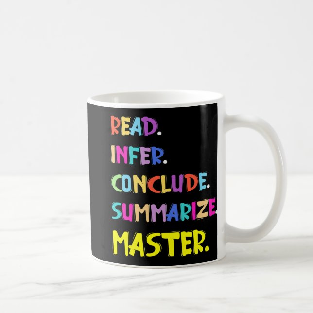 Infer Conclude Summarise Master Teachers Test Day  Coffee Mug (Right)