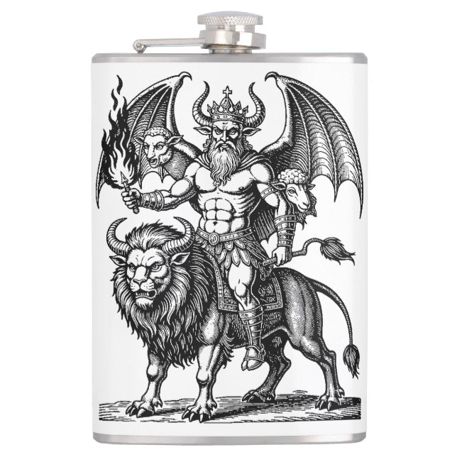 Infernal Asmodeus Hip Flask (Front)