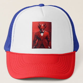 Infernal Elegance: Devil's Advocate Hat" Trucker Hat