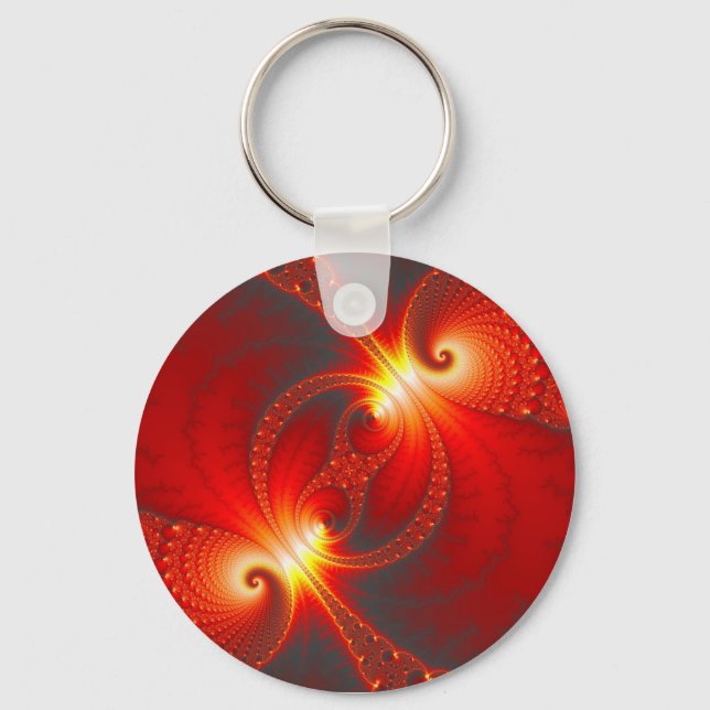 Infernal - Fractal Art Key Ring (Front)