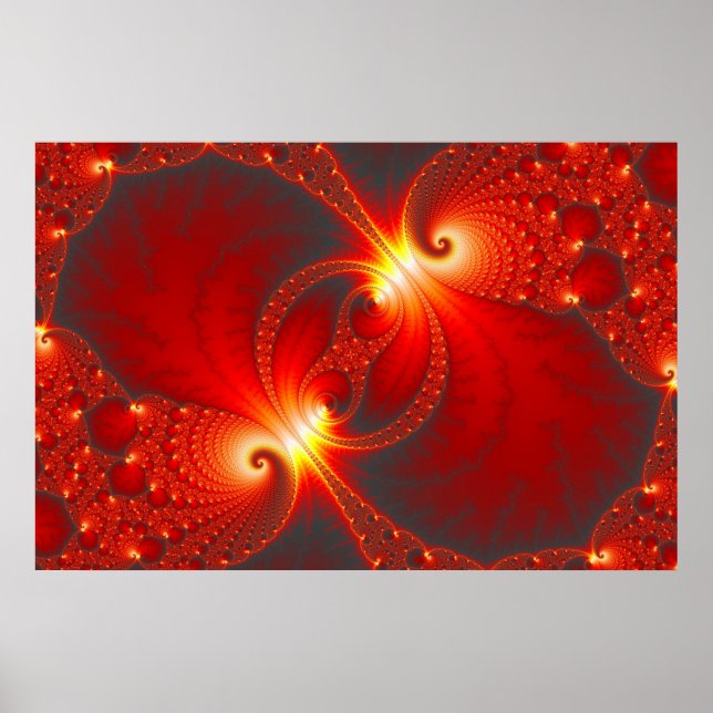Infernal - Fractal Art Poster (Front)