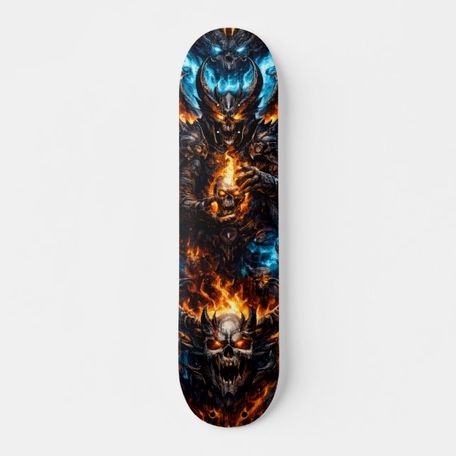 Infernal Skull Reaper Skateboard Deck (Front)