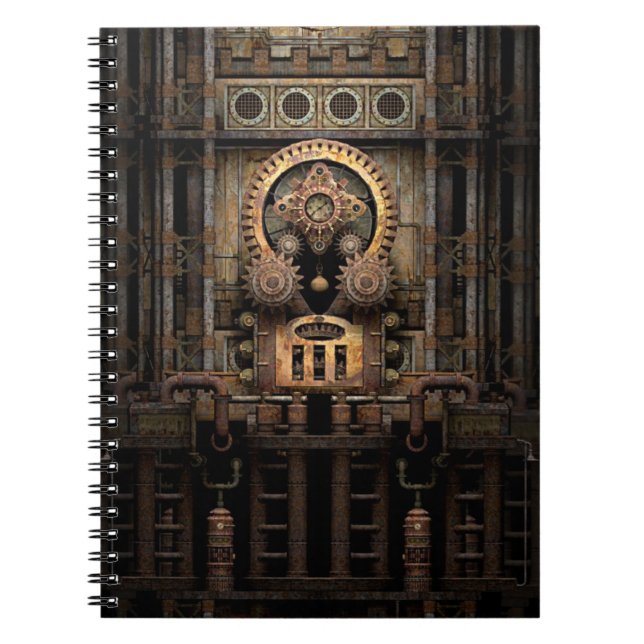 Infernal Steampunk Machine Notebook (Front)