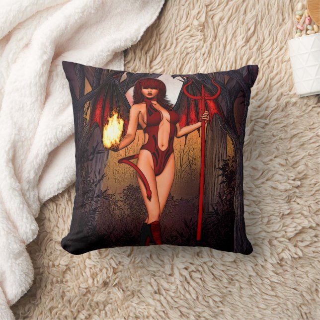 Infernal Temptress" Cushion (Blanket)