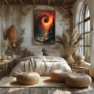 Infernal vortex: Surreal Abyss Bicolor Poster