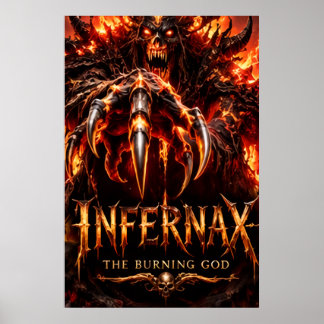 Infernax Burning God Poster
