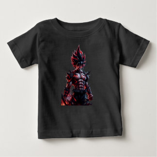 Inferno Anime Warrior Kids T-Shirt – Black Fire