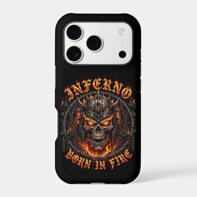 Inferno Born In Fire Skull  (Back)