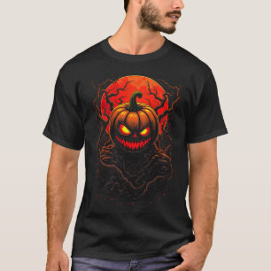 Inferno Jack: The Night of the Blood Moon Pumpkin T-Shirt