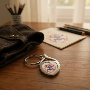 Inferno Monkey Key Ring