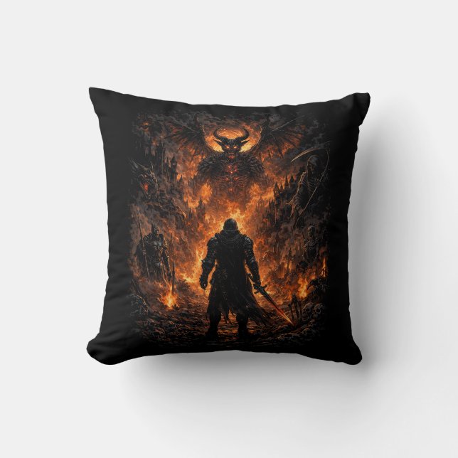 Inferno’s Gate Cushion (Front)