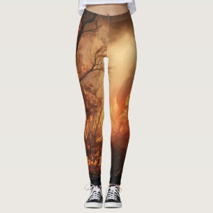 Inferno Shower Curtain Leggings