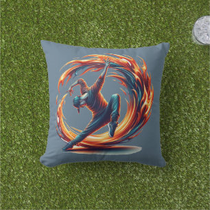 Inferno Spin - Ignite the spirit of Breakdance Cushion
