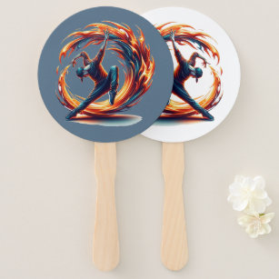 Inferno Spin - Ignite the spirit of Breakdance Hand Fan