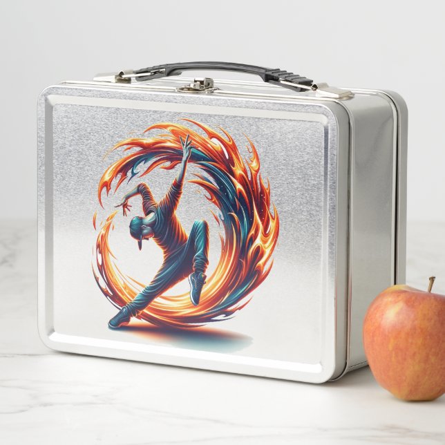 Inferno Spin - Ignite the spirit of Breakdance Metal Lunch Box (In Situ)