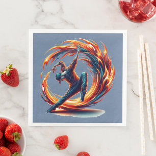 Inferno Spin - Ignite the spirit of Breakdance Napkin